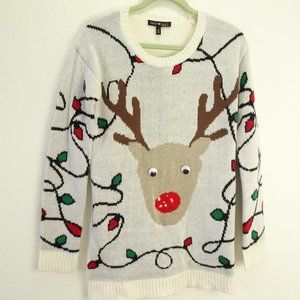 derek & heart Light Up Maternity  Christmas Sweater Small